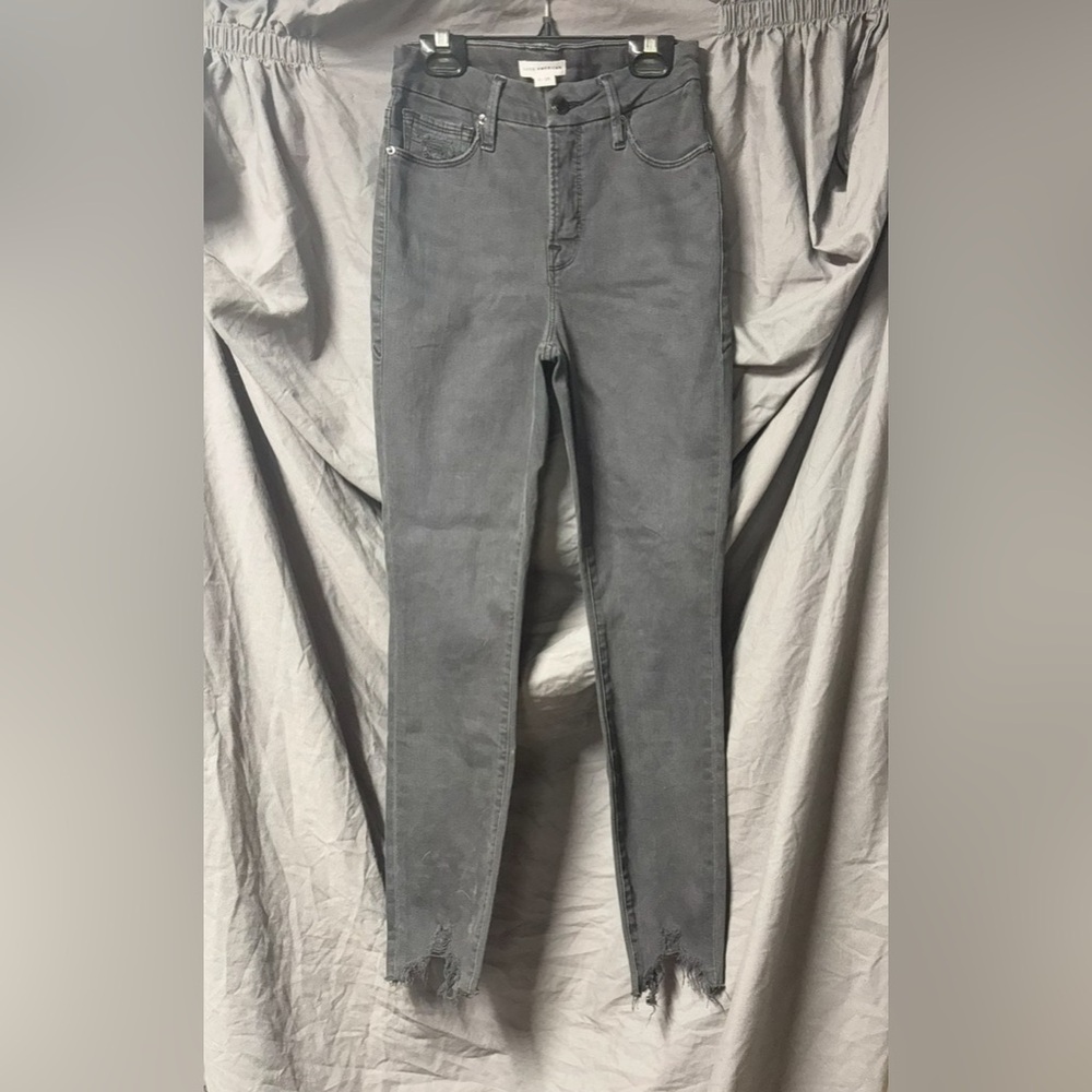 Good American Charcoal Denim Pants